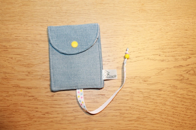 Porte carte/clé jean