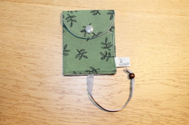 Porte carte/clé feuilles