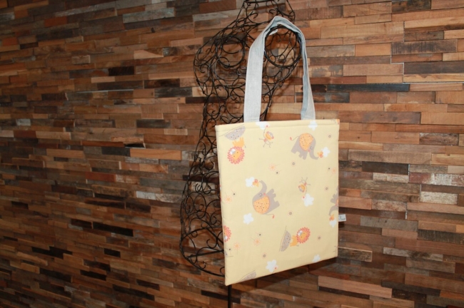 tote bag savane doublure grise