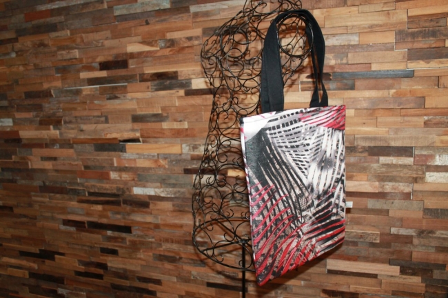 tote bag rouge et noir