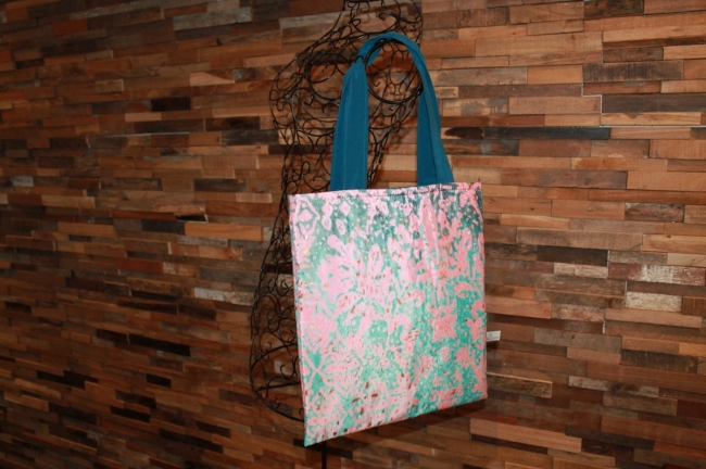 tote bag rose et bleu