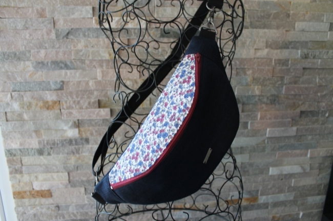 Sac banane adulte "love denim"