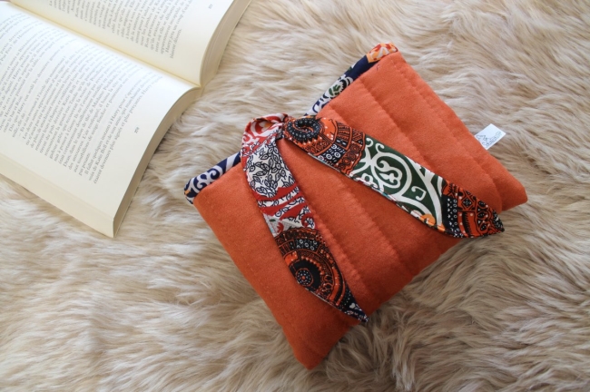 Pochette livre terracotta/motifs 2