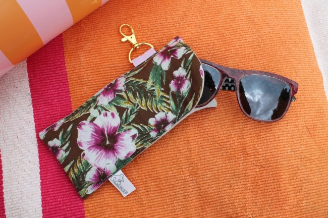 Etui à lunettes hibiscus