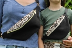 Sac banane mère/fille léopard